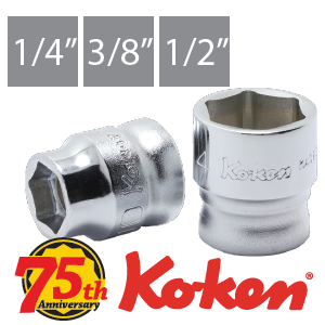 ลูกบ๊อกซ์ สั้น, ยาว Koken Z-Series ขนาด 1/4", 3/8", 1/2"