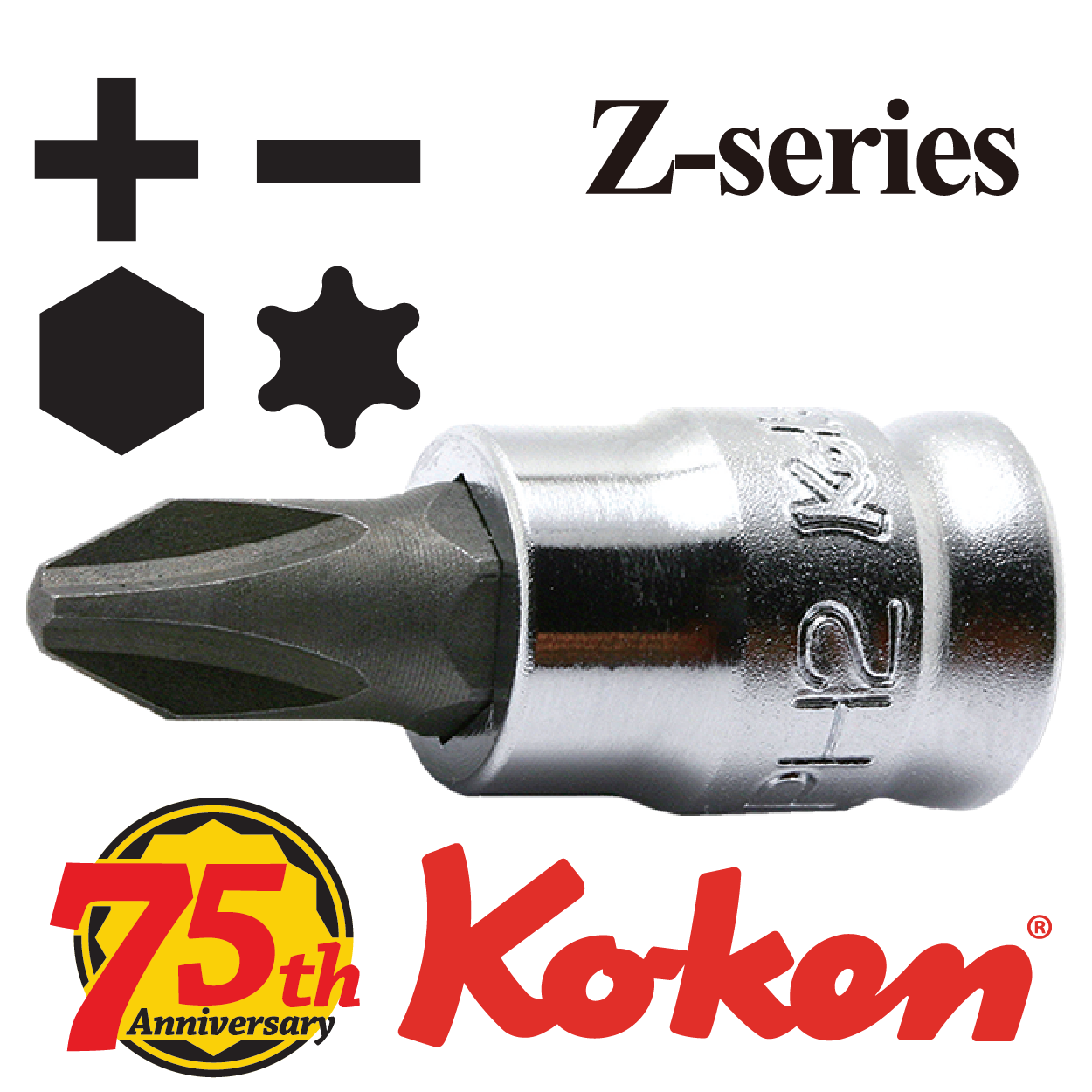 บ๊อกซ์เดือยโผล่ Z-Series แบน, แฉก, หกเหลี่ยม,ท๊อกซ์ ขนาด 1/4", 3/8"